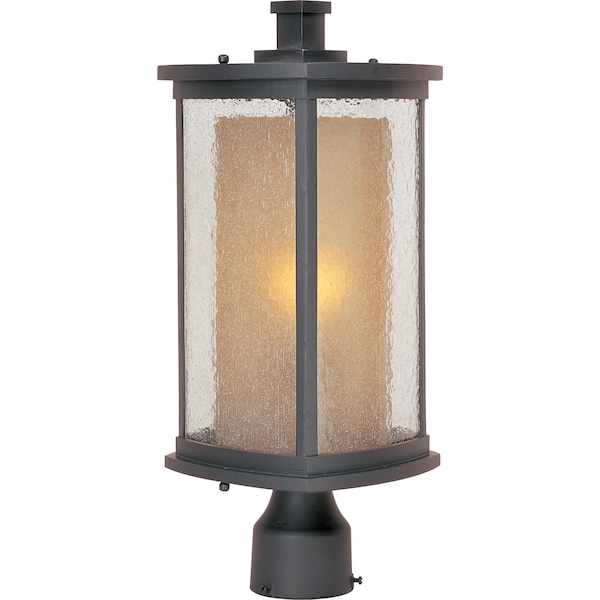 Maxim Lighting Bungalow 1-Light 8" Wide Bronze Outdoor Pole/Post Mount 3150CDWSBZ - main